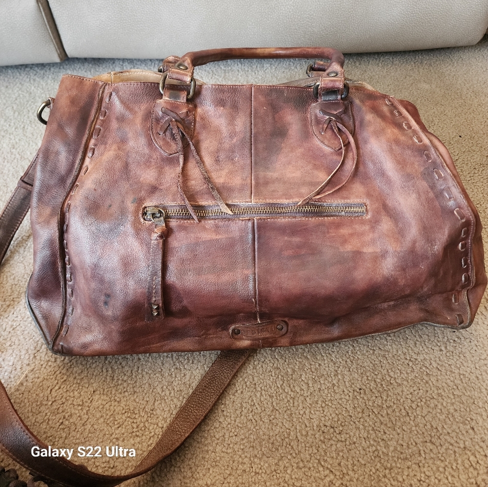 Bed Stu Brown Leather Bag - Picture 2 of 12